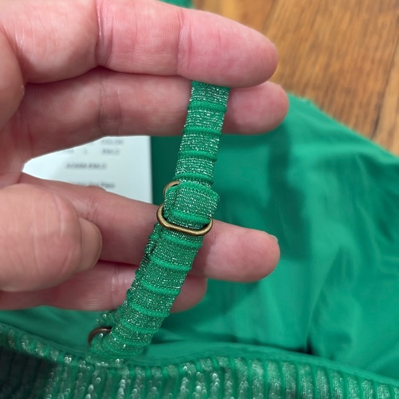 Andie Waikiki One Piece LT swimsuit sparkle Emerald Green size M long torso NWT - Picture 4 of 7